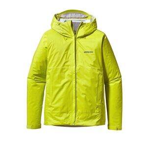 Patagonia H2no Torrentshell Zip Front Hooded Windbreaker Rain Jacket Yellow XS